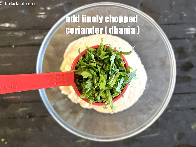 Step 5 – Add&nbsp;<meta charset="UTF-8" />2 tbsp&nbsp;finely&nbsp;<a href="glossary-chopped-coriander-783i">chopped coriander (dhania)</a>.