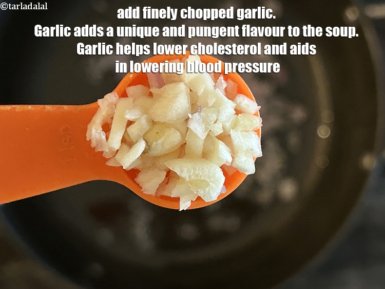 Step 14 – Add&nbsp;<meta charset="UTF-8" />1 tsp&nbsp;finely&nbsp;<a href="glossary-chopped-garlic-790i">chopped garlic (lehsun)</a>.&nbsp;Garlic adds a unique savory and slightly pungent flavor …