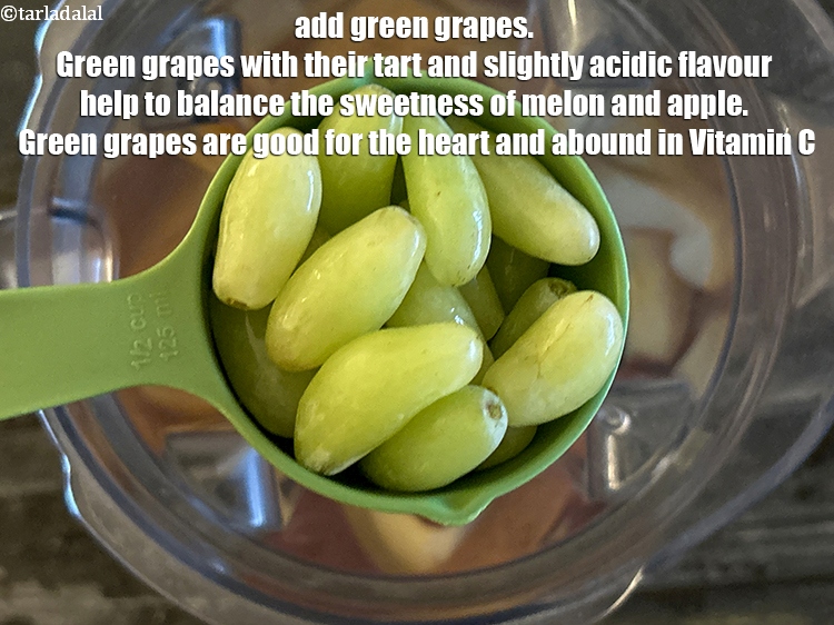 Step 13 – Add&nbsp;<meta charset="UTF-8" />3/4 cup&nbsp;green&nbsp;<a href="glossary-grapes-angoor-draksh-741i">grapes</a>.&nbsp;Green grapes, with their tart and slightly acidic taste, help to …