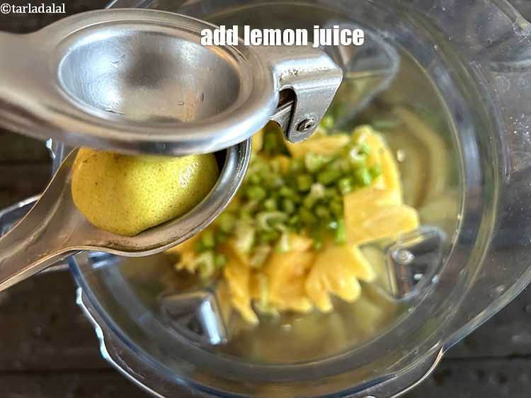 Step 7 – Add 1 tsp lemon juice.