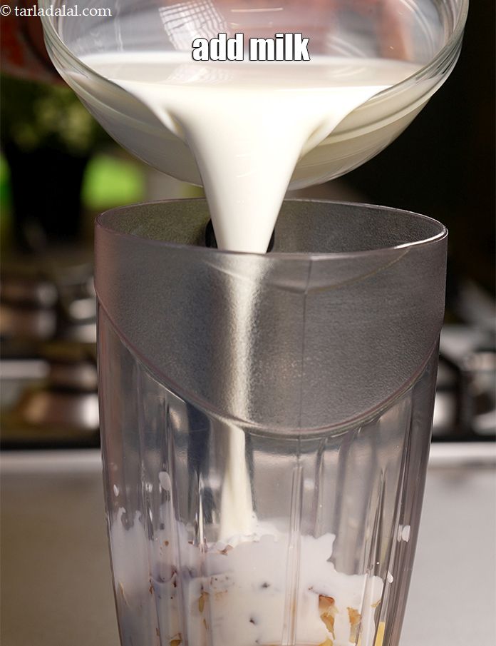 Step 8 – Add 2 cups of milk.