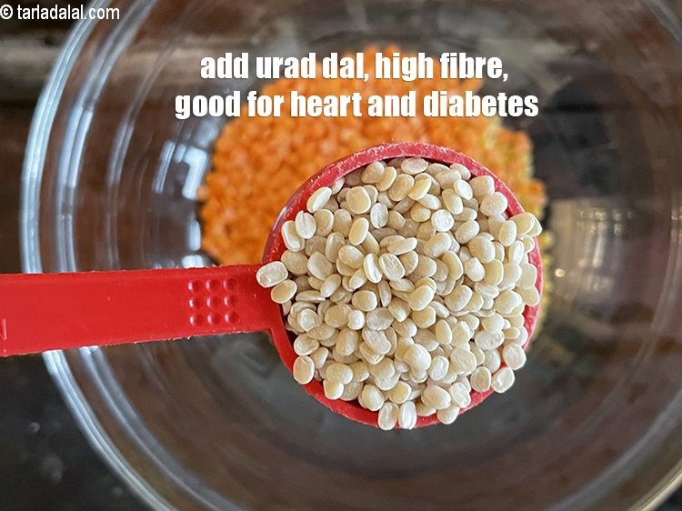 Step 5 – Add&nbsp;<meta charset="UTF-8" />2 1/2 tbsp urad dal or &nbsp;<a href="glossary-chilkewali-urad-dal-urad-dal-with-skin-1875i">chilkewali urad dal (spit black gram …