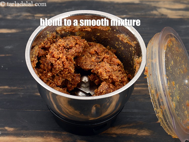 Step 5 – Blend to a smooth mixture without using any water. Keep aside.