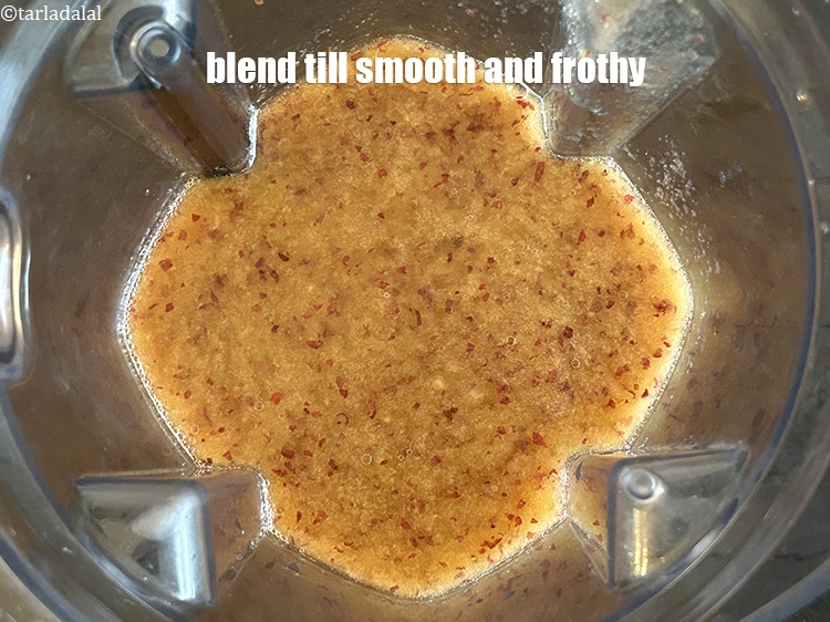 Step 16 – Blend well till smooth and frothy. This makes 3 1/4 cups (200 ml each) of …