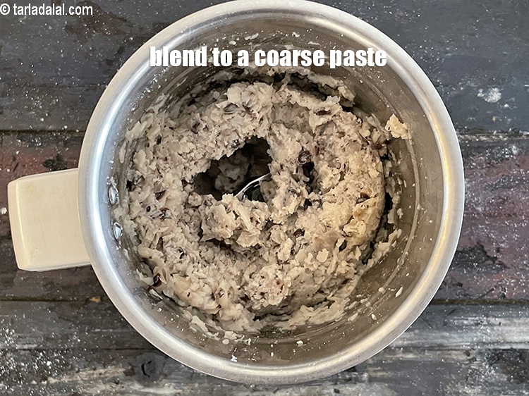 Step 11 – Blend to a coarse paste.