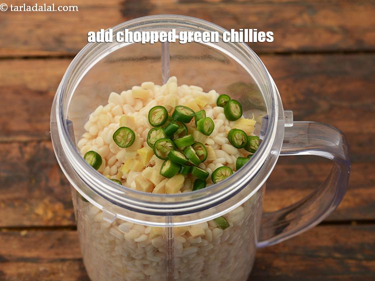 Step 37 – Add <a href="https://www.tarladalal.com/glossary-chopped-green-chilli-820i" target="_blank">green chillies</a>. We have used the dark green variety of green chillies …