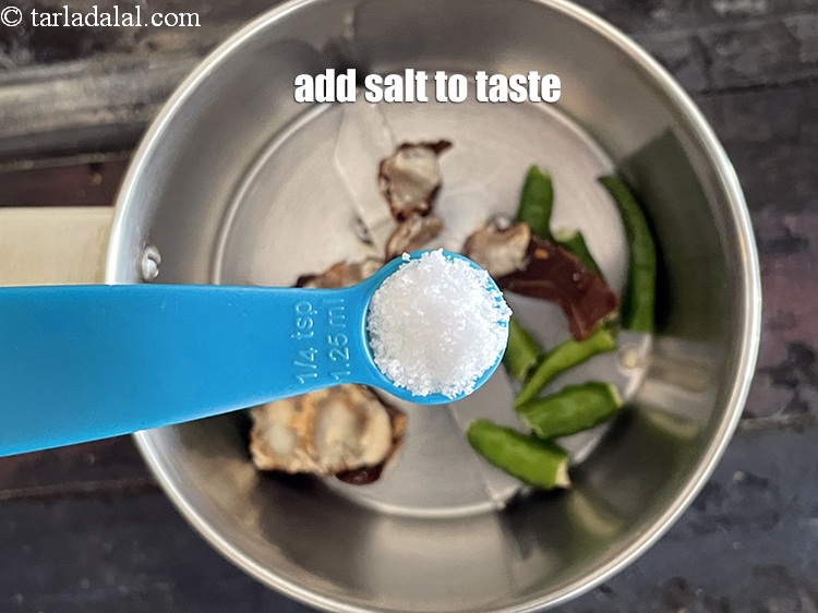 Step 5 – Add salt to taste. We added 1/2&nbsp;tsp salt.