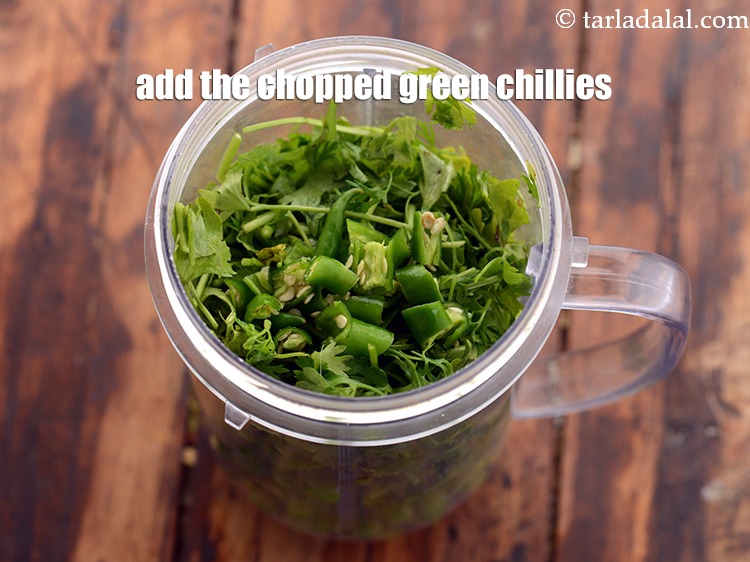 Step 4 – Add <meta charset="UTF-8" />1 to 2&nbsp;<a href="glossary-green-chillies-hari-mirch-331i">green chillies</a>, this depends on how much spice you …