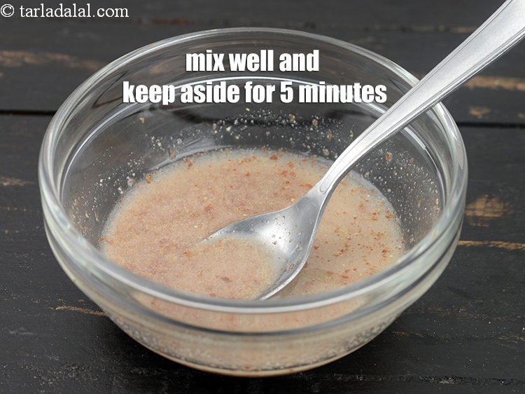 Step 5 – Mix well and keep aside for 5 minutes.