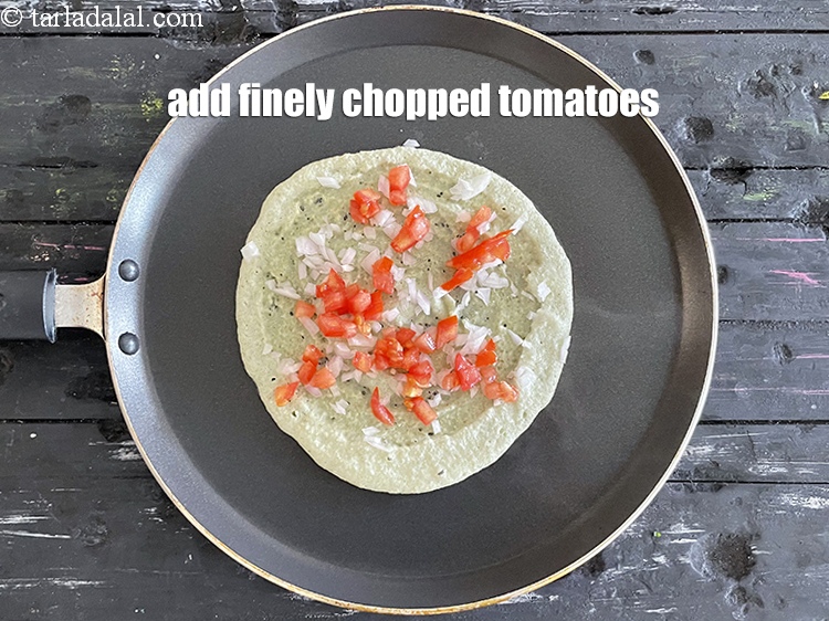 Step 37 – Add 2 tbsp finely&nbsp;chopped tomatoes.