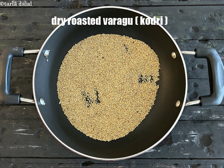 Step 11 – Dry roasted varagu.