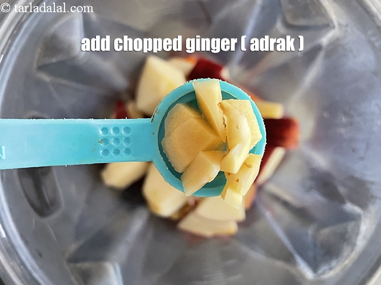 Step 8 – Add&nbsp;<meta charset="UTF-8" />1/2 tsp&nbsp;roughly&nbsp;<a href="glossary-chopped-ginger-786i">chopped ginger (adrak)</a>.