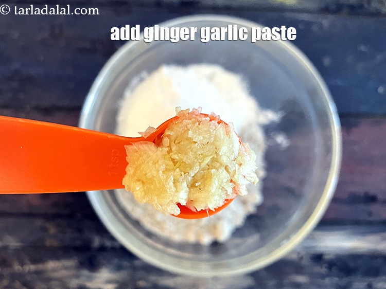 Step 5 – Add&nbsp;<meta charset="UTF-8" />1 tsp&nbsp;<a href="glossary-ginger-garlic-paste-adrak-lehsun-ki-pate-adrak-lahsun-ki-paste-939i">ginger-garlic (adrak-lehsun) paste</a>.