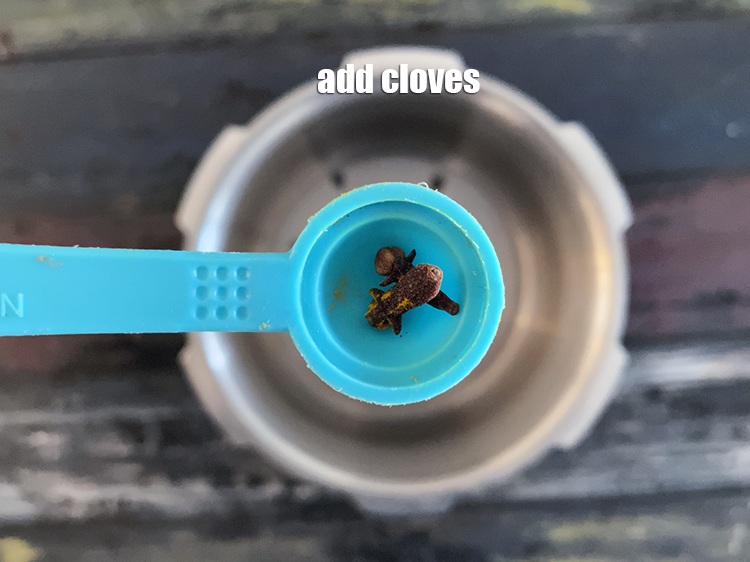 Step 21 – Add&nbsp;<meta charset="UTF-8" />2&nbsp;<a href="glossary-cloves-laung-lavang-322i">cloves (laung / lavang)</a>.