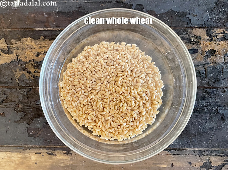Step 7 – Change the water and now you whole wheat is clean.