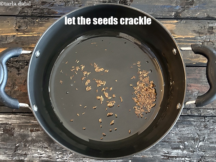 Step 5 – Let the seeds crackle.