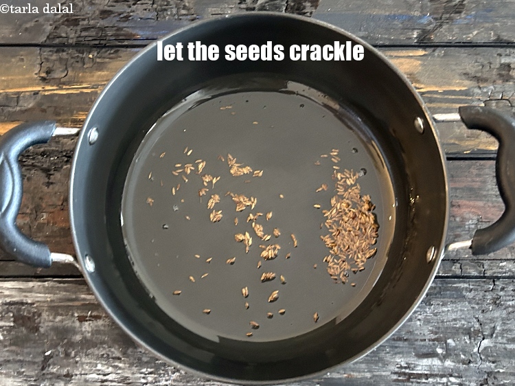 Step 9 – Let the seeds crackle.