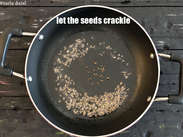 Step 10 – Let the seeds crackle.