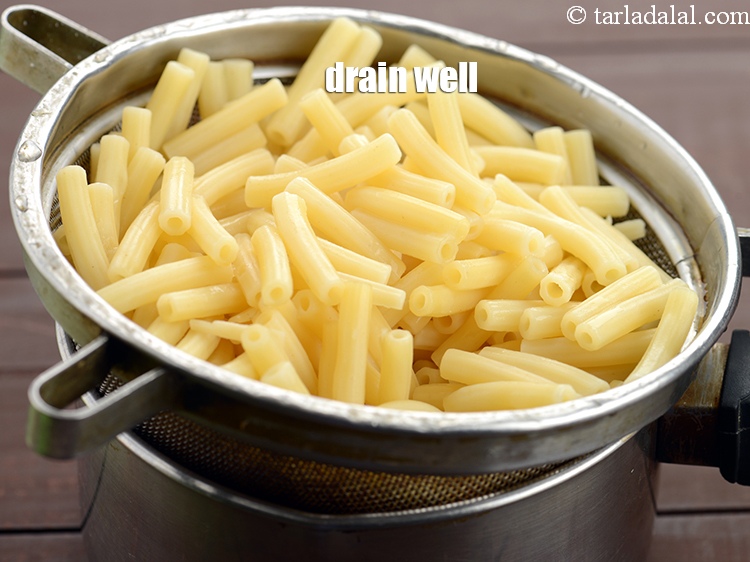 Step 5 – Drain well using a strainer and throw away the water. Keep aside.