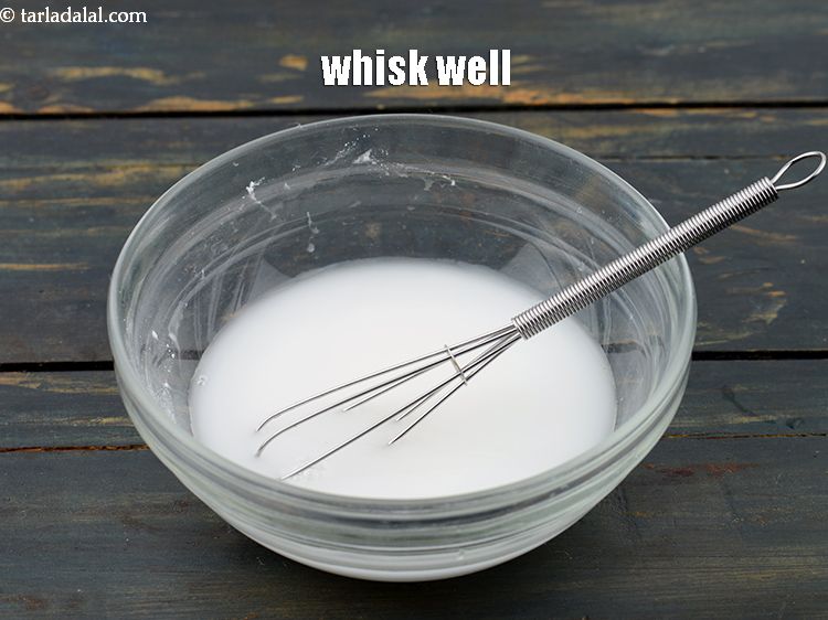 Step 6 – <meta charset="UTF-8" />Whisk well. Keep aside cornflour slurry.