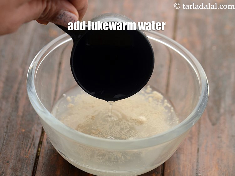 Step 5 – Add 1/2&nbsp;cup of luke warm water in a bowl and mix well. This warm water …