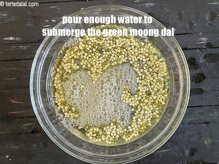 Step 5 – <meta charset="UTF-8" />Pour enough water to submerge the dal.&nbsp;