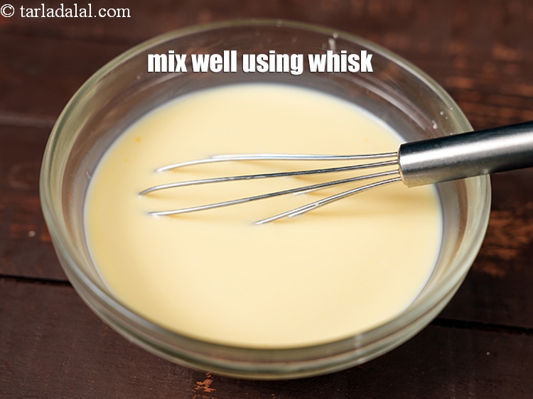 Step 5 – Mix well using a whisk.