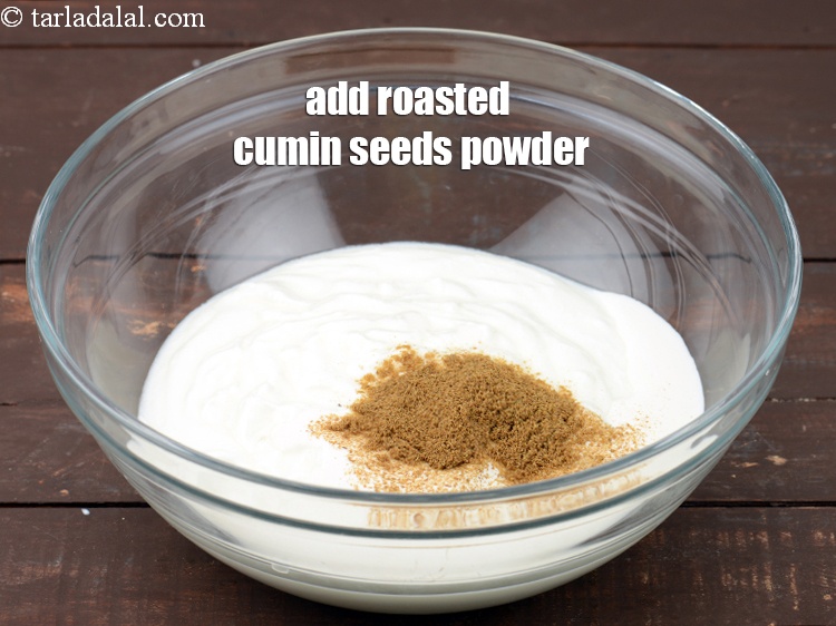 Step 10 – Add 1 tsp roasted&nbsp;<a href="https://www.tarladalal.com/glossary-cumin-seeds-powder-jeera-powder-zeera-powder-382i">cumin seeds (jeera) powder</a>.