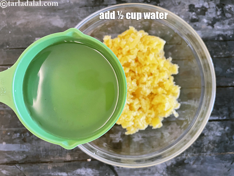 Step 28 – <html><head><meta charset="UTF-8"> </head><body><p>Add only 1/2 cup water&nbsp; to the jaggery. Adding extra water will make …