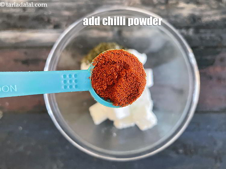 Step 5 – Add&nbsp;1/2 tsp&nbsp;<a href="glossary-chilli-powder-red-chilli-powder-339i">chilli powder</a>.