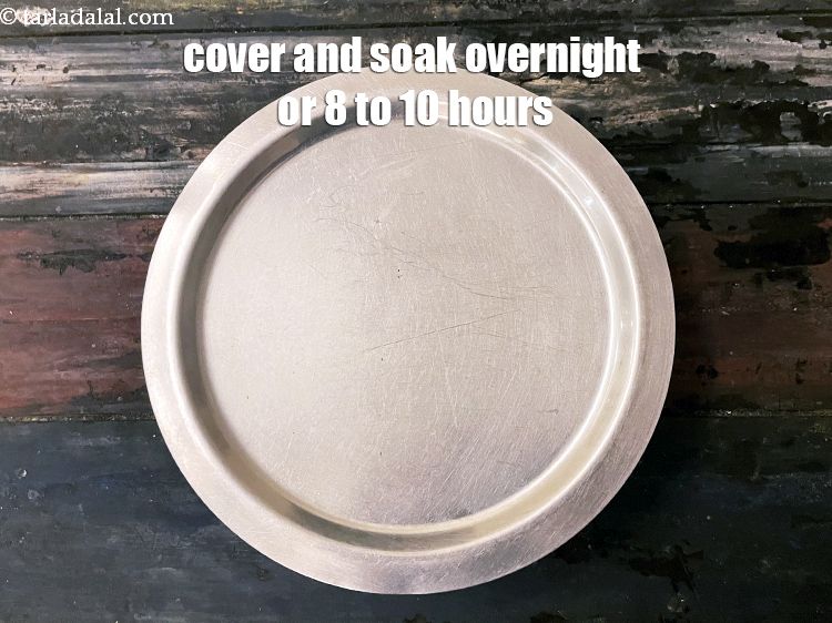 Step 5 – <meta charset="UTF-8" />Cover with a lid and keep aside to soak 8-10 hours or overnight.&nbsp;