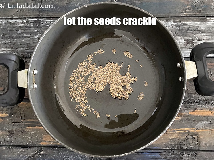 Step 8 – Let the seeds crackle.