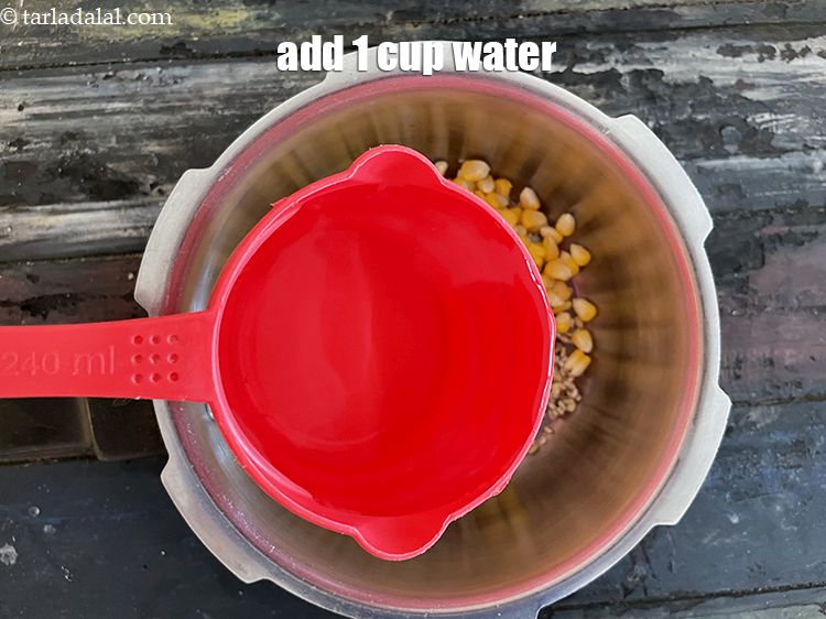 Step 10 – Add&nbsp;1 cup of water.