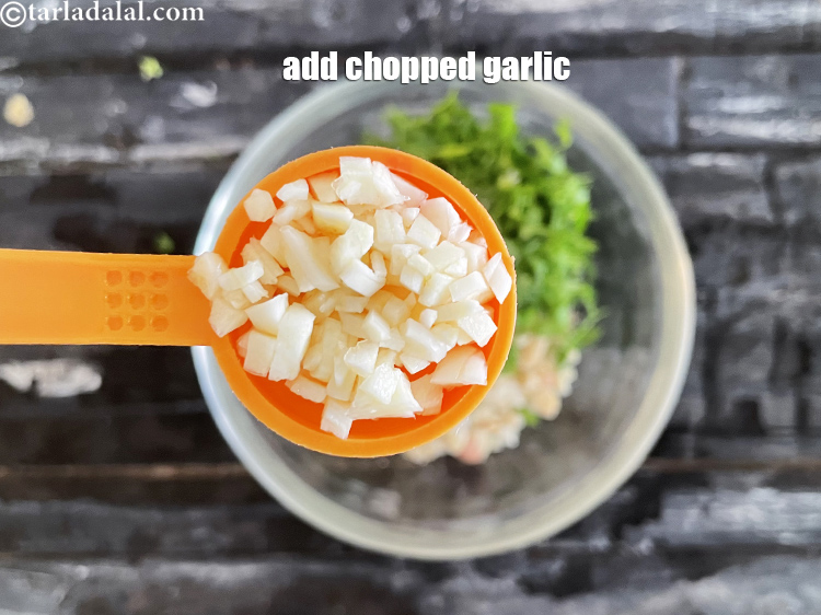 Step 11 – Add&nbsp;<meta charset="UTF-8" />1 tsp&nbsp;<a href="glossary-chopped-garlic-790i">chopped garlic (lehsun)</a>.