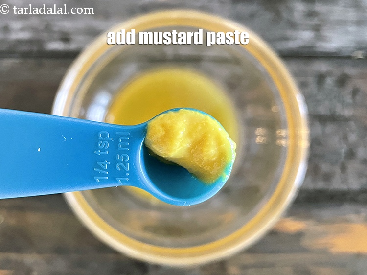Step 7 – Add&nbsp;<meta charset="UTF-8" /><meta charset="UTF-8" />1/8 tsp&nbsp;<a href="glossary-mustard-paste-sarson-ki-paste-rai-paste-1031i">mustard paste</a>.