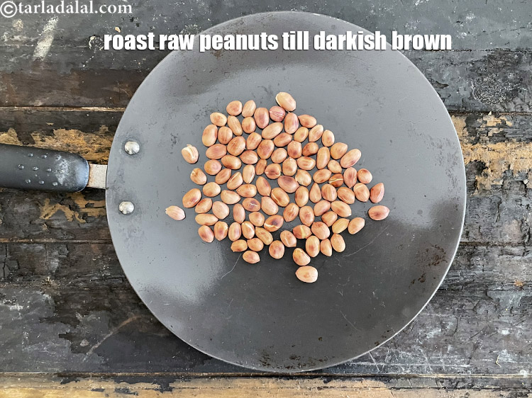 Step 5 – Roast your peanuts till they are darkish brown in colour.