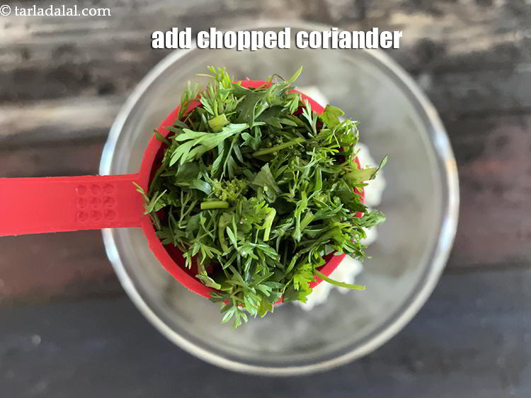 Step 9 – Add 2 tbls chopped coriander.