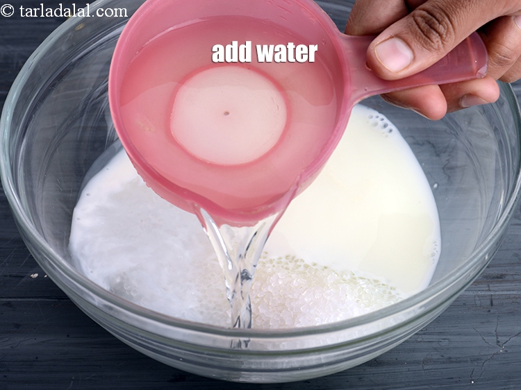 Step 5 – Add 1&frac12; cups of water.