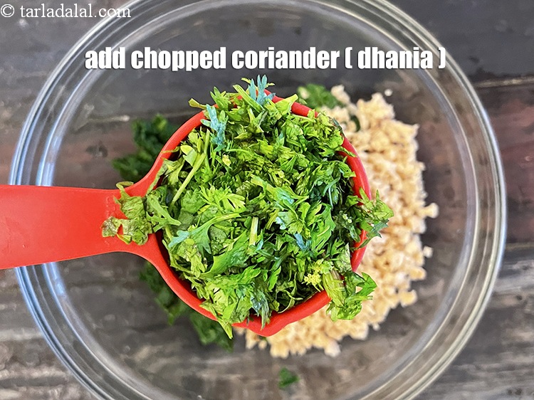 Step 21 – Add&nbsp;<meta charset="UTF-8" />1/4 cup&nbsp;<a href="glossary-chopped-coriander-783i">chopped coriander (dhania)</a>.