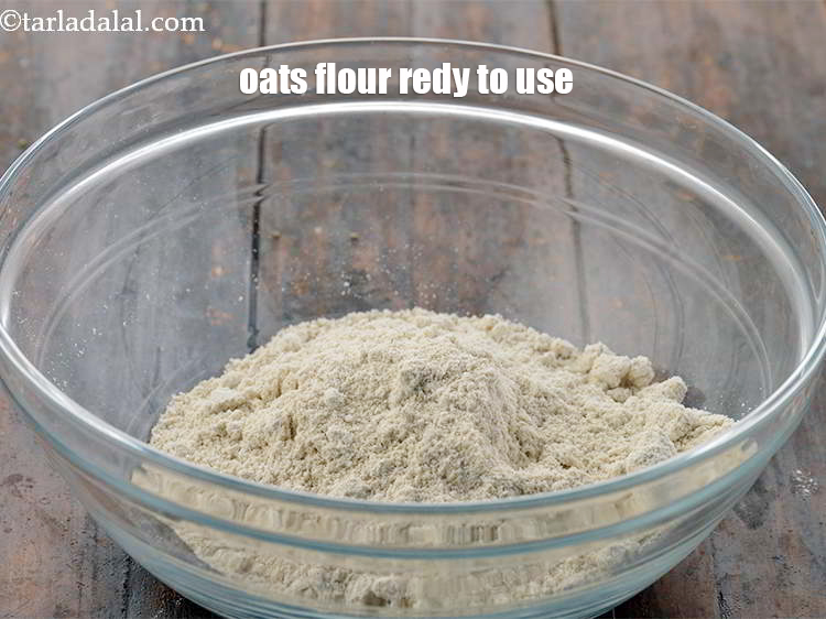 Step 6 – Put the oats flour in a bowl. Use in your Indian recipes.
