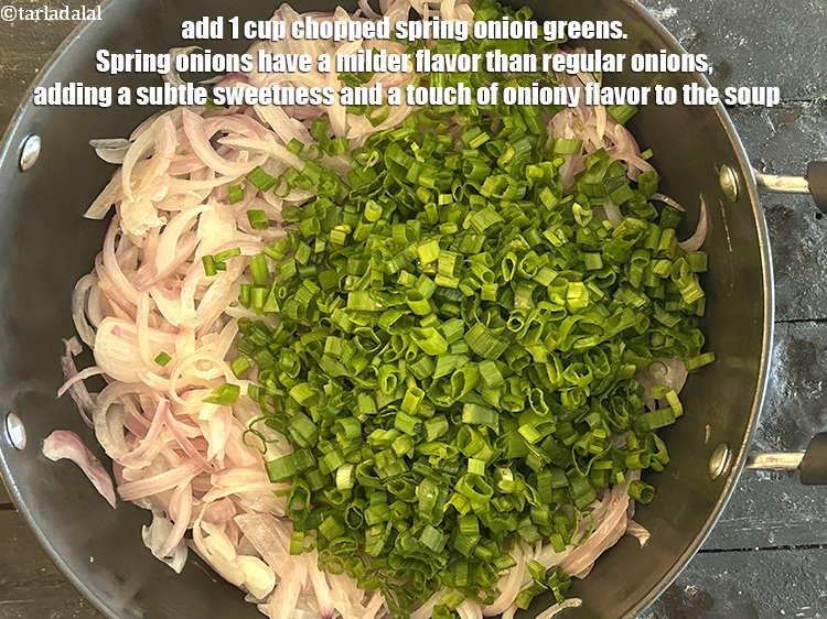Step 19 – Add&nbsp;<!--%3Cmeta%20charset%3D%22UTF-8%22%20%2F%3E-->1 cup&nbsp;<a href="glossary-chopped-spring-onion-greens-1030i">chopped spring onion greens</a>.&nbsp;Spring onions have a milder flavor than regular onions, adding …