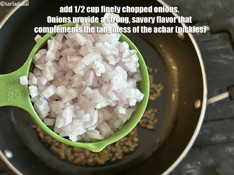 Step 8 – Add&nbsp;<meta charset="UTF-8" />1/2 cup&nbsp;finely&nbsp;<a href="glossary-chopped-onions-722i">chopped onions</a>.&nbsp;Onions provide a strong,&nbsp;savory flavor that complements the tanginess of …