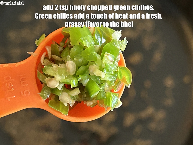 Step 7 – Add&nbsp;<meta charset="UTF-8" />2 tsp&nbsp;finely&nbsp;<a href="glossary-chopped-green-chilli-820i">chopped green chillies</a>.&nbsp;Green chilies add a touch of heat and a …