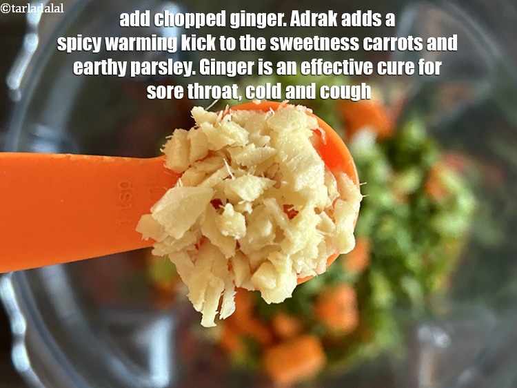 Step 18 – &nbsp; <meta charset="UTF-8" /> Add 2&nbsp;tsp chopped ginger.&nbsp;Ginger adds a spicy, warming kick to the …