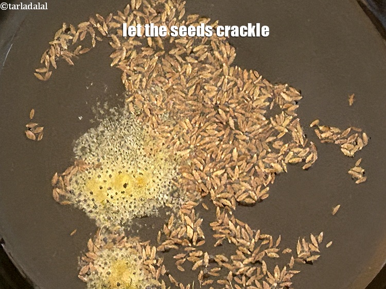 Step 6 – Let the seeds crackle.