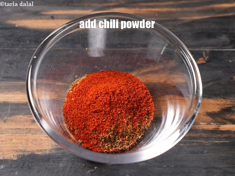 Step 13 – Add 1 tsp chili powder.