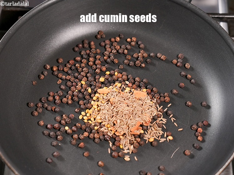 Step 6 – Add &frac12; tbsp <a href="https://www.tarladalal.com/glossary-cumin-seeds-jeera-zeera-381i">cumin seeds (jeera)</a>.