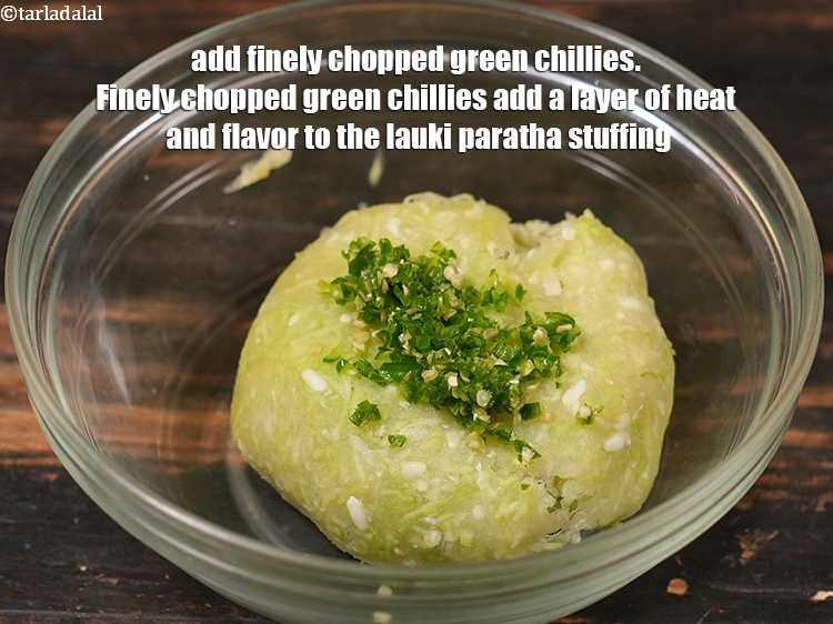 Step 6 – Add 2 tsp finely <a href="https://www.tarladalal.com/glossary-chopped-green-chilli-820i">chopped green chillies</a>. Finely chopped green chillies add a layer …