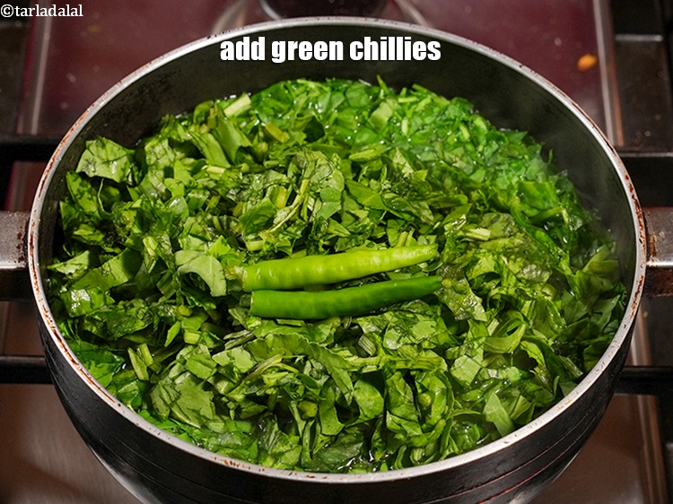 Step 6 – Add 2 green chillies. They add a spicy kick to the dish. The amount of …