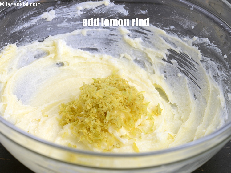 Step 8 – Add 1 tbsp <a href="https://www.tarladalal.com/glossary-lemon-rind-958i">lemon rind</a>.
